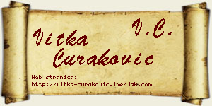 Vitka Curaković vizit kartica